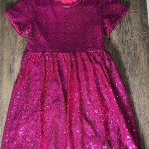 Sparkling Pink Sequin Dress